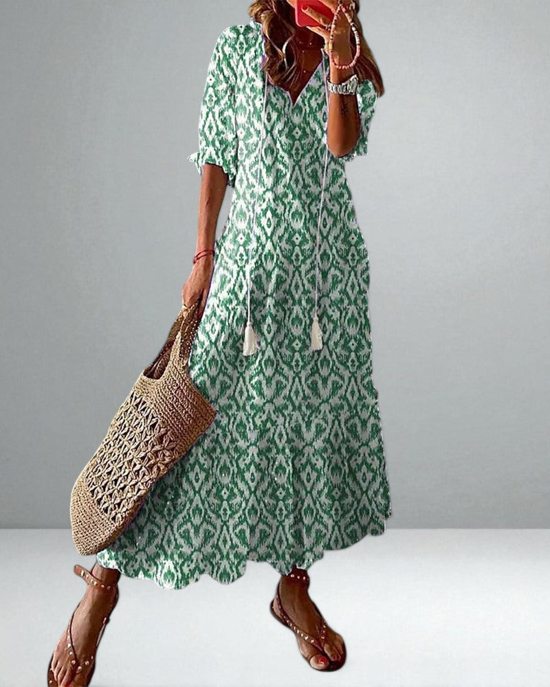The Dianna Boho Tummy Coverage Dress
