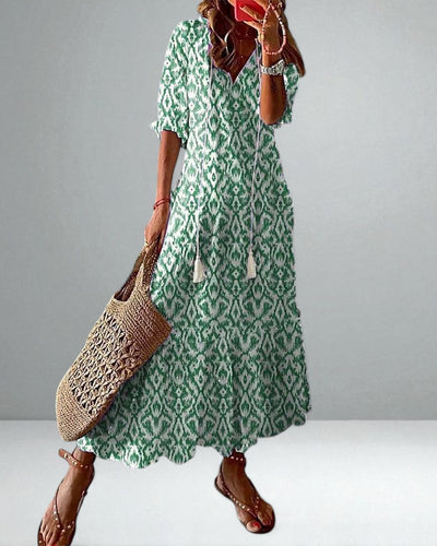 The Dianna Boho Tummy Coverage Dress
