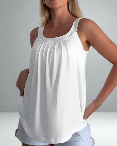 The Alessia Strapless Pleated Top