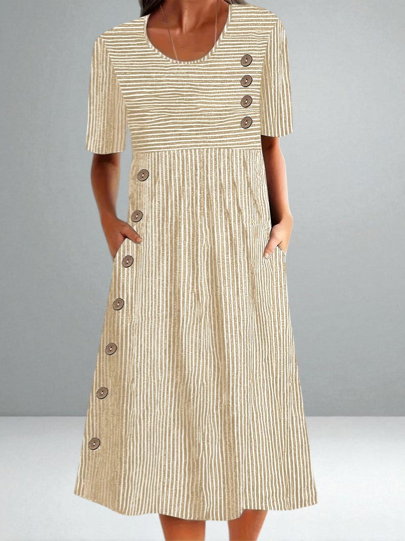 The Eliza Button Summer Dress