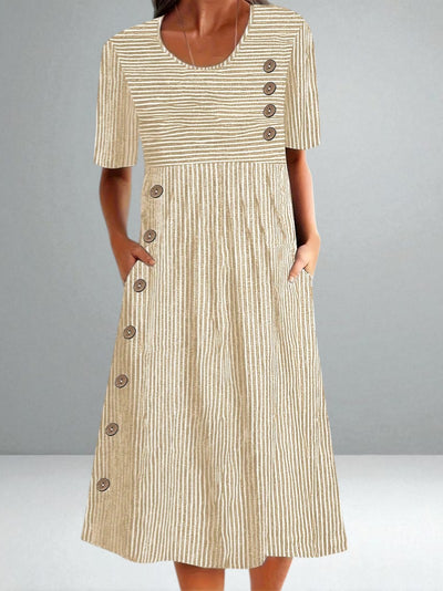 The Eliza Button Summer Dress
