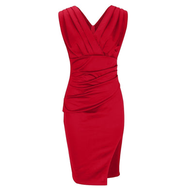 The Nadinee V-Neck Slit Dress