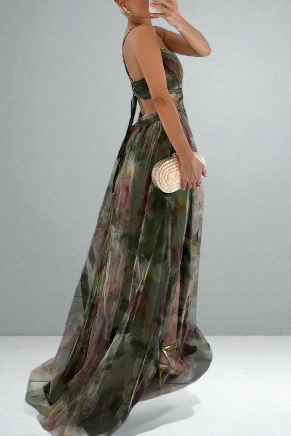 The Juliette Watercolor Maxi Dress