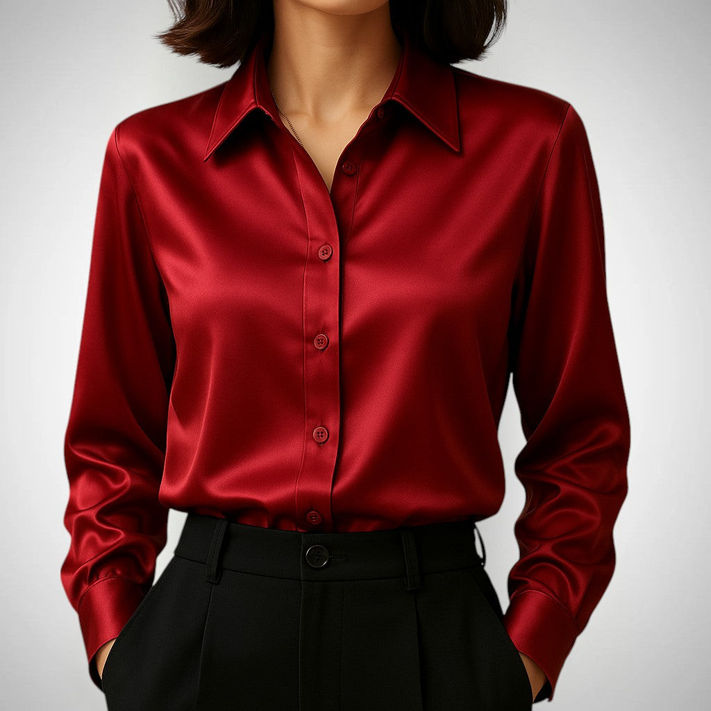 The Eliza Satin Blouse