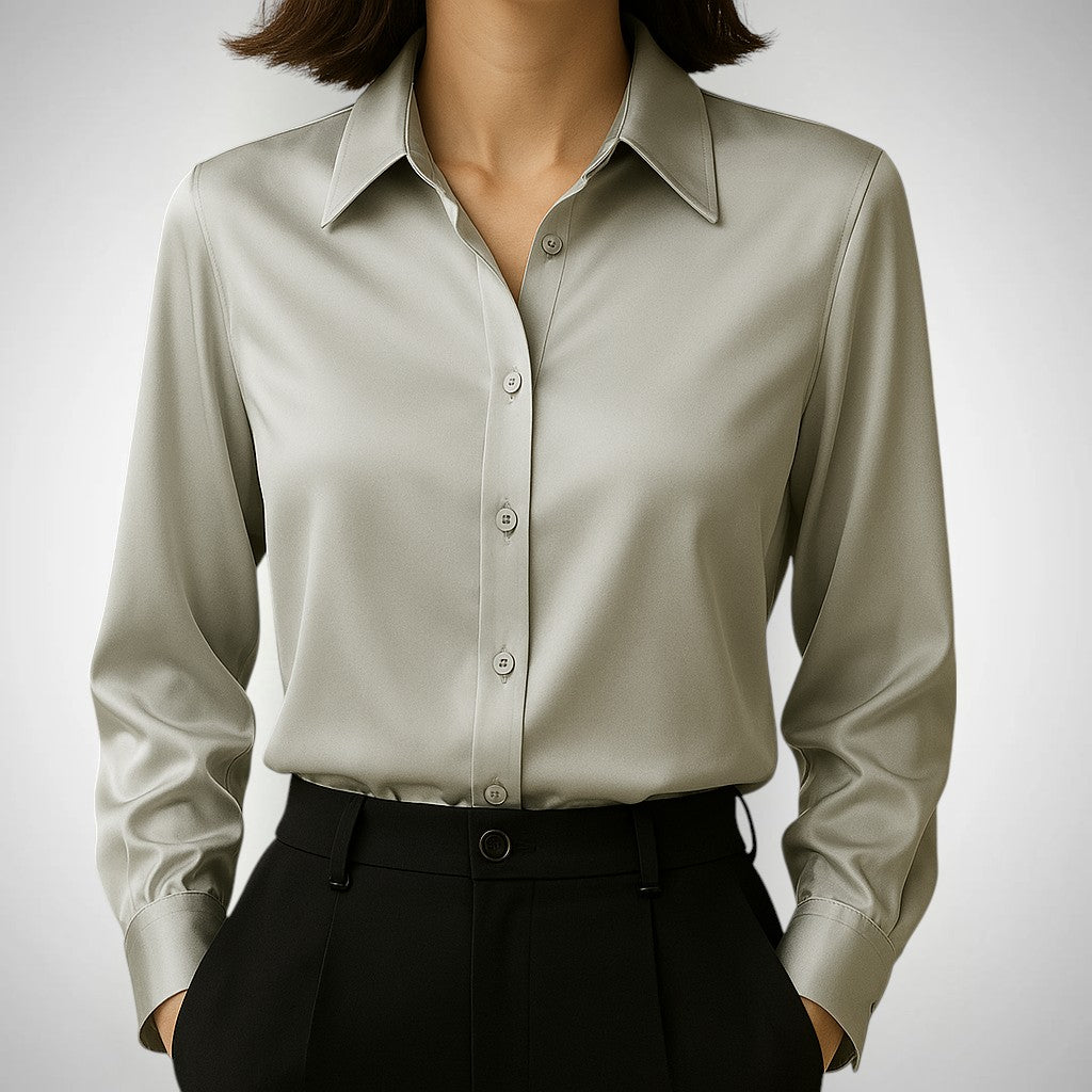 The Eliza Satin Blouse