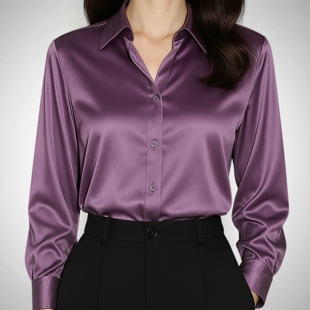 The Eliza Satin Blouse