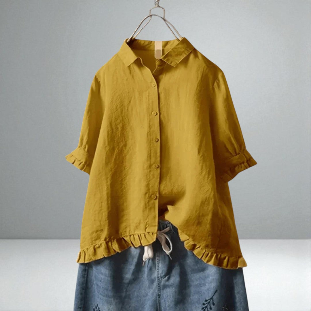 The Viera Pleated Blouse