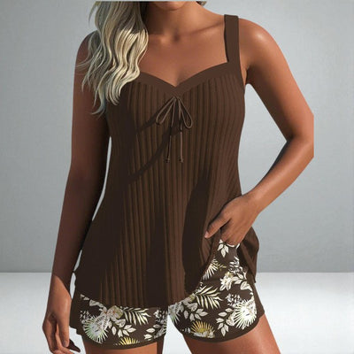 The Ava Floral Tankini Set