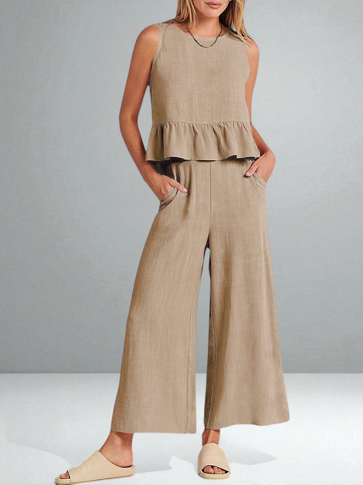 The Roxanne Ruffled Set
