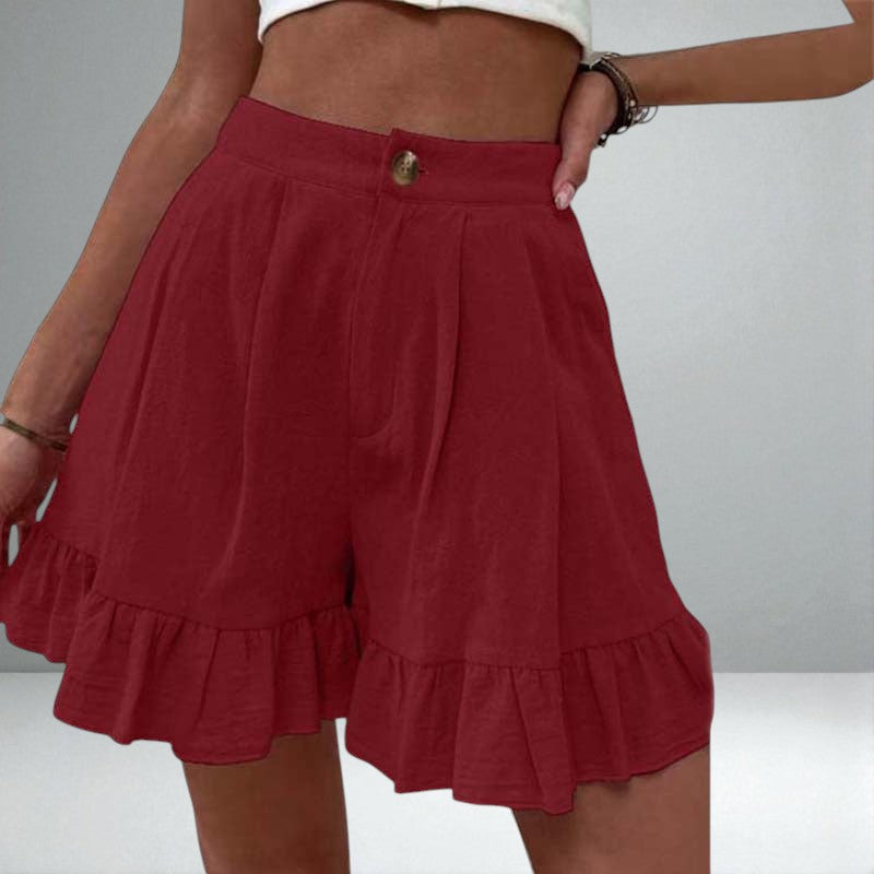 The Kissha Ruffle Hem Shorts