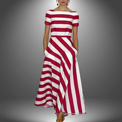 The Maribel Striped Maxi Dress