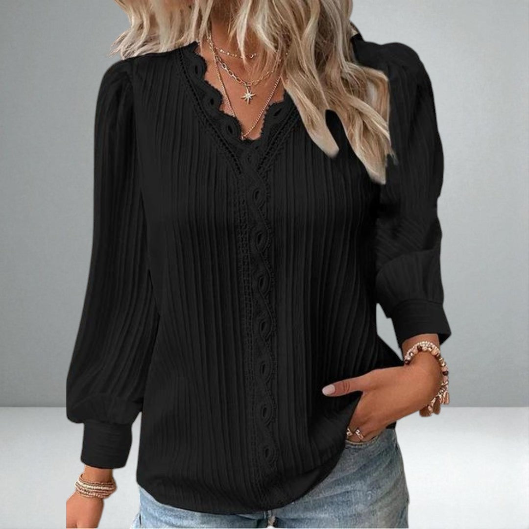 The Camillia Pintuck Blouse