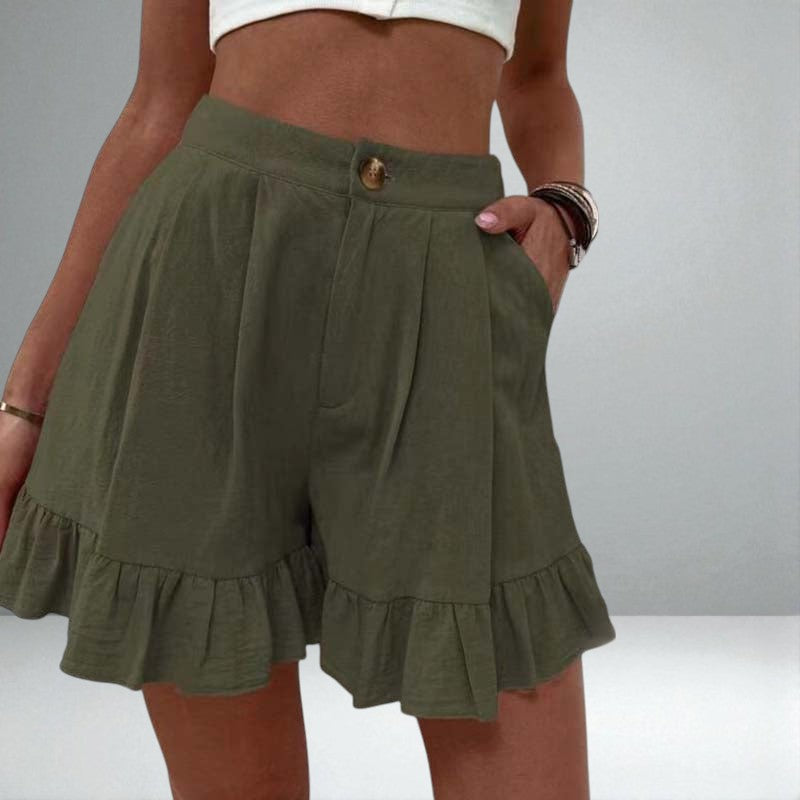 The Kissha Ruffle Hem Shorts