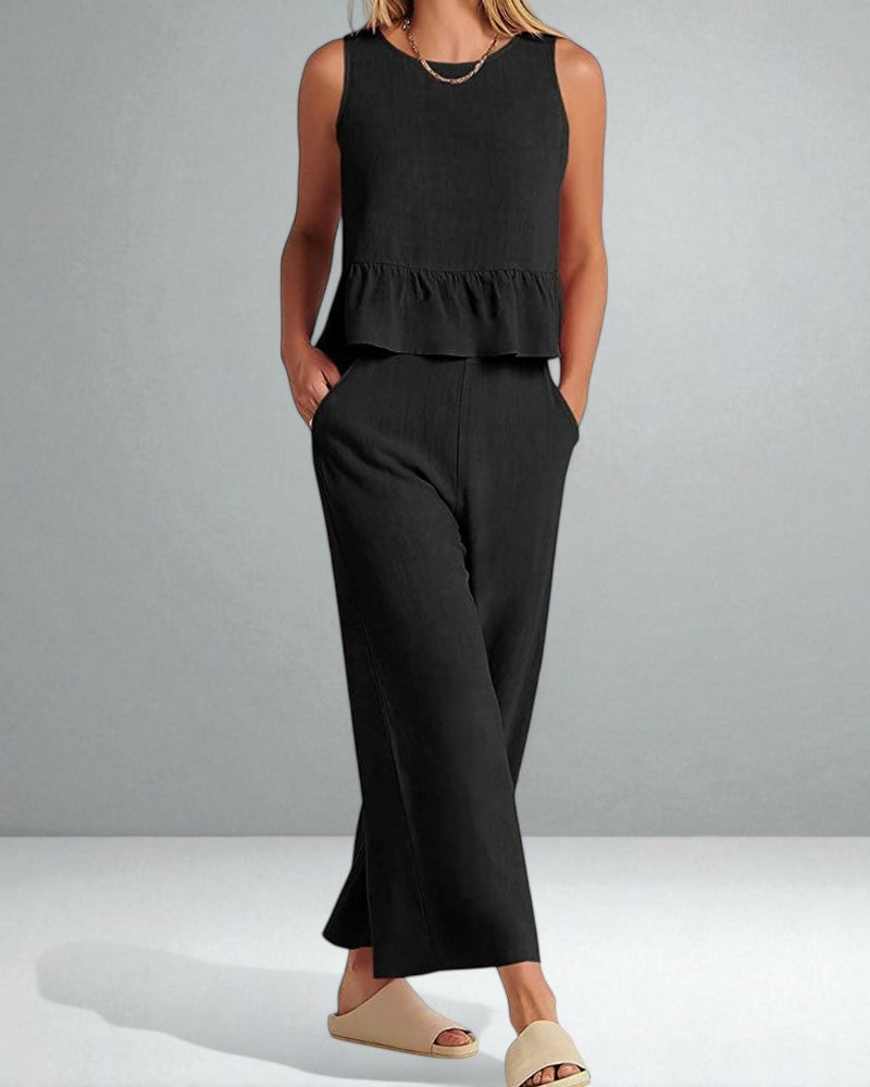 The Roxanne Ruffled Set