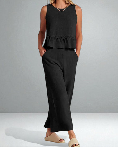 The Roxanne Ruffled Set