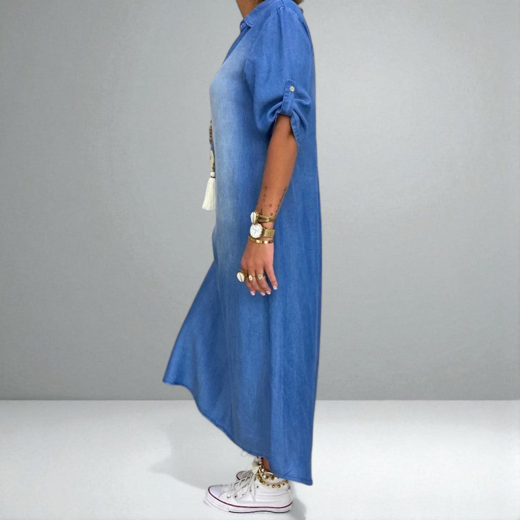The Lea Denim-Look Dress