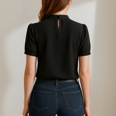 The Ingrid Pleated Blouse