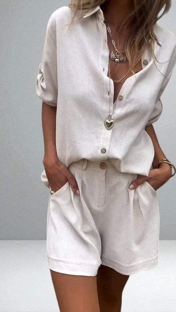 The Linda Summer Linen Set