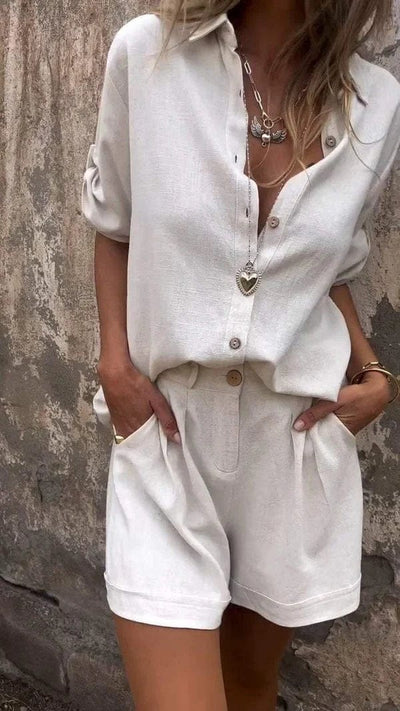 The Linda Summer Linen Set