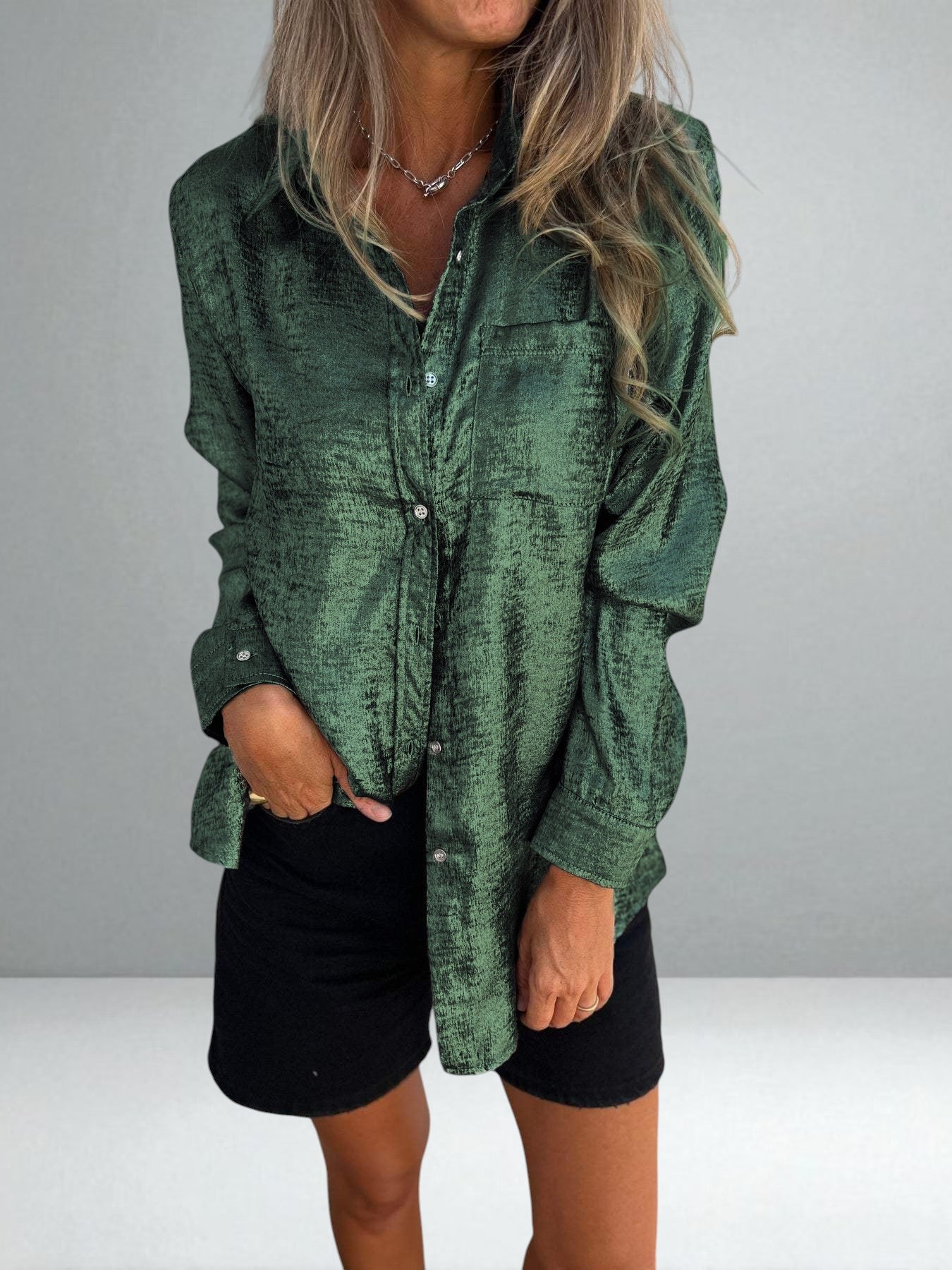 The Zoey Shimmer Shirt