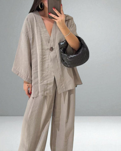 The Sienna V-Neck Lounge Set