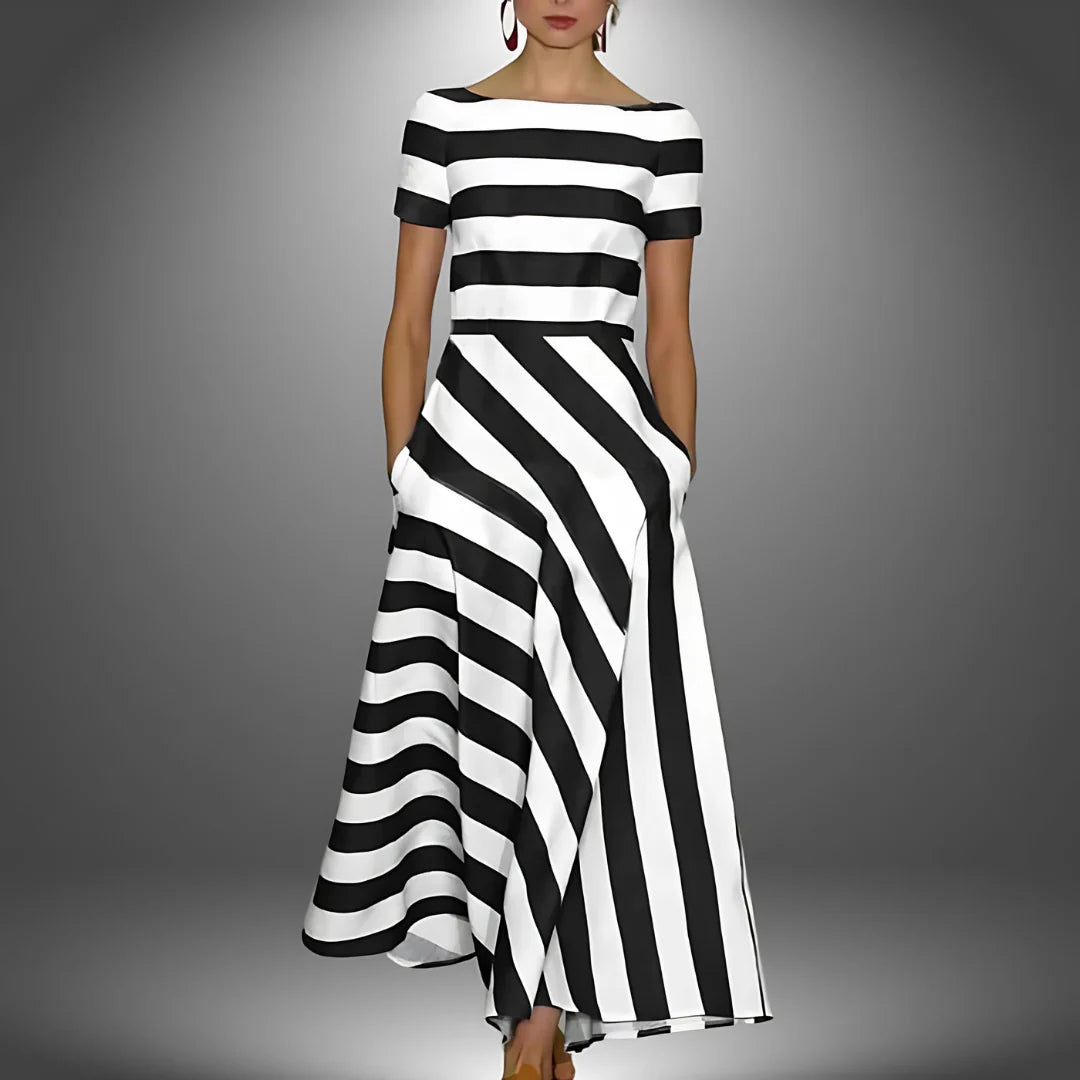 The Maribel Striped Maxi Dress