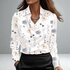 White Floral Print / XS