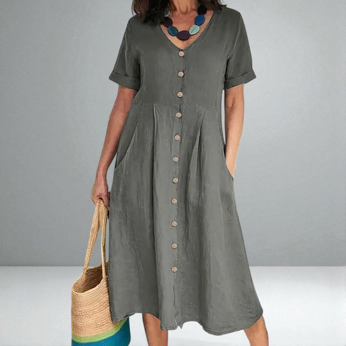 The Yasmin Buttoned Dress
