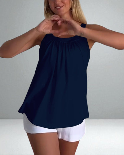The Alessia Strapless Pleated Top