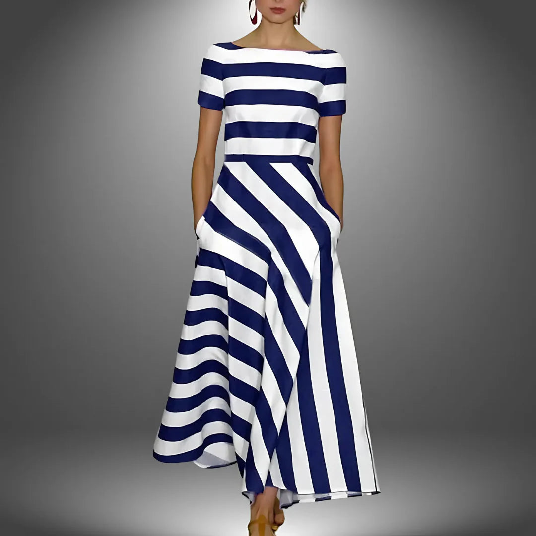 The Maribel Striped Maxi Dress