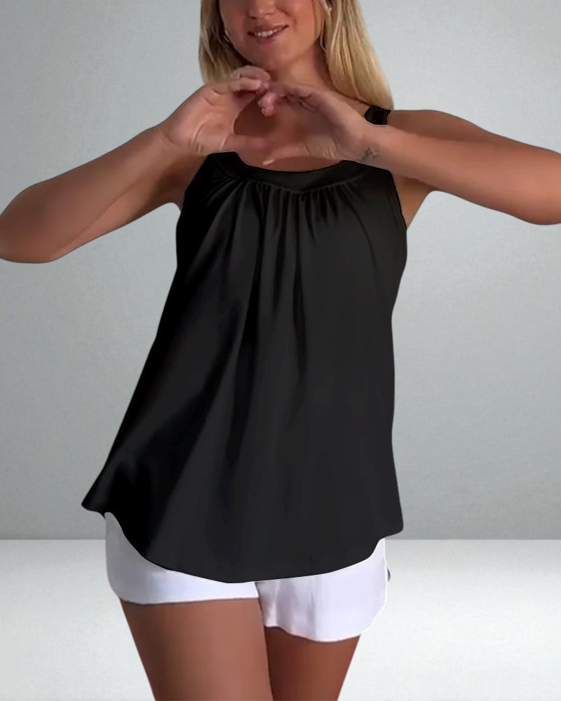 The Alessia Strapless Pleated Top