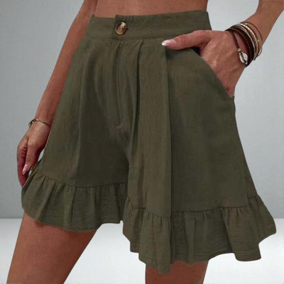 The Kissha Ruffle Hem Shorts