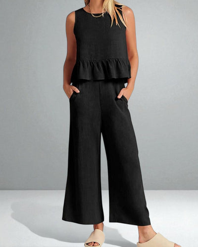 The Roxanne Ruffled Set
