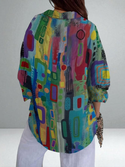 The Edna Geometric Blouse