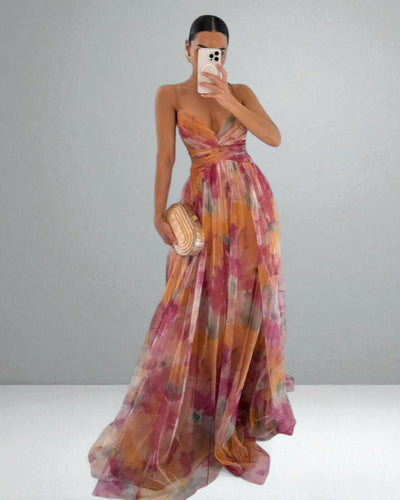 The Juliette Watercolor Maxi Dress