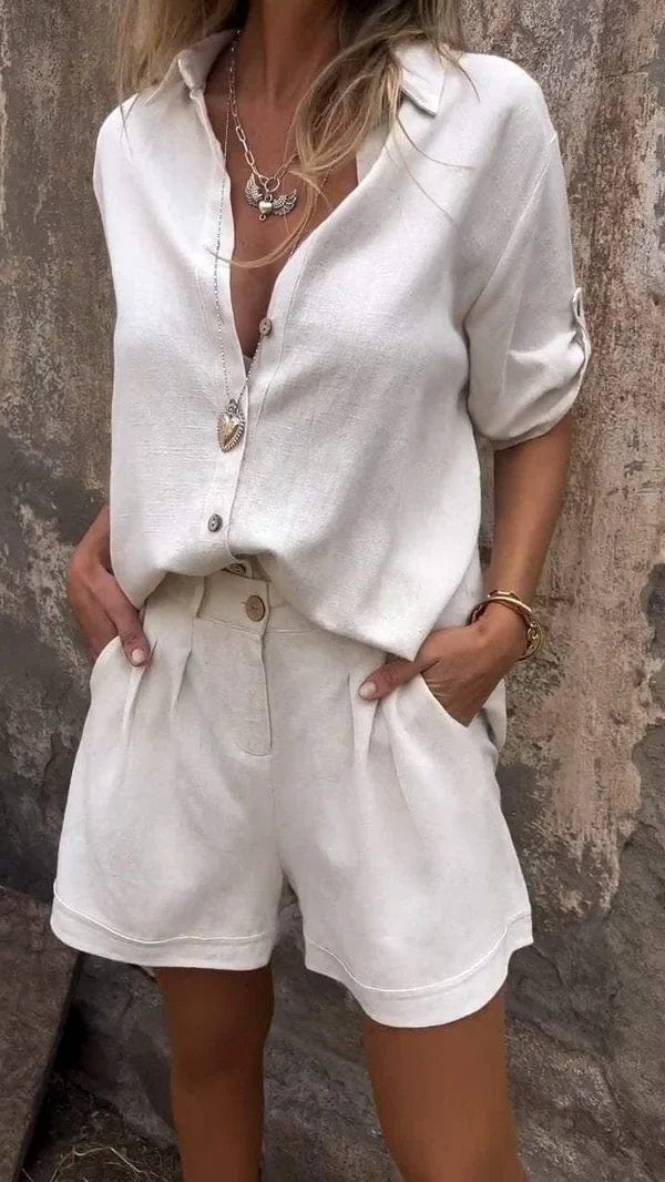 The Linda Summer Linen Set