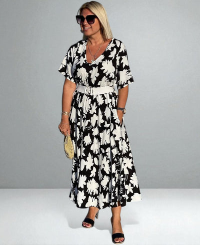 The Camila Elegant Belly-Cover Dress