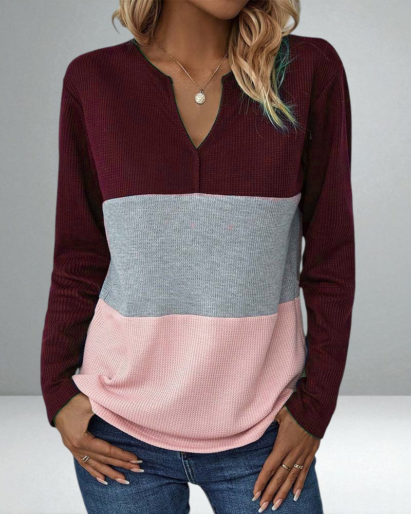 The Lyrenia Colorblock Pullover