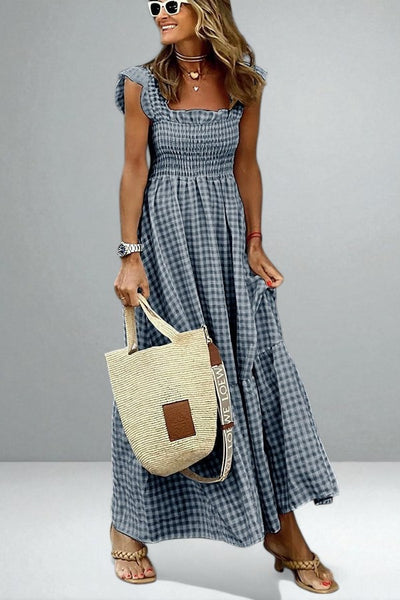 The Odette Plaid Summer Dress