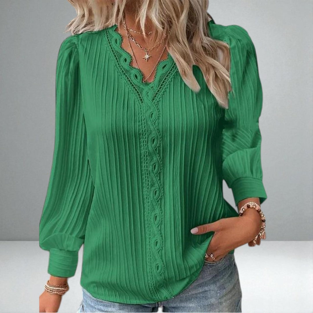 The Camillia Pintuck Blouse