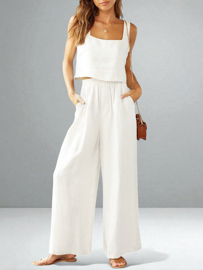 The Isabella Square Neck & Wide Leg Set