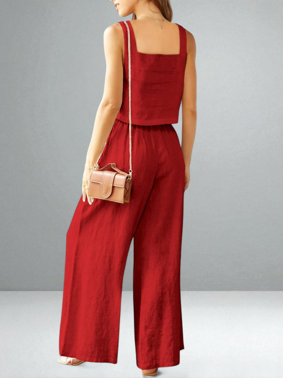 The Isabella Square Neck & Wide Leg Set