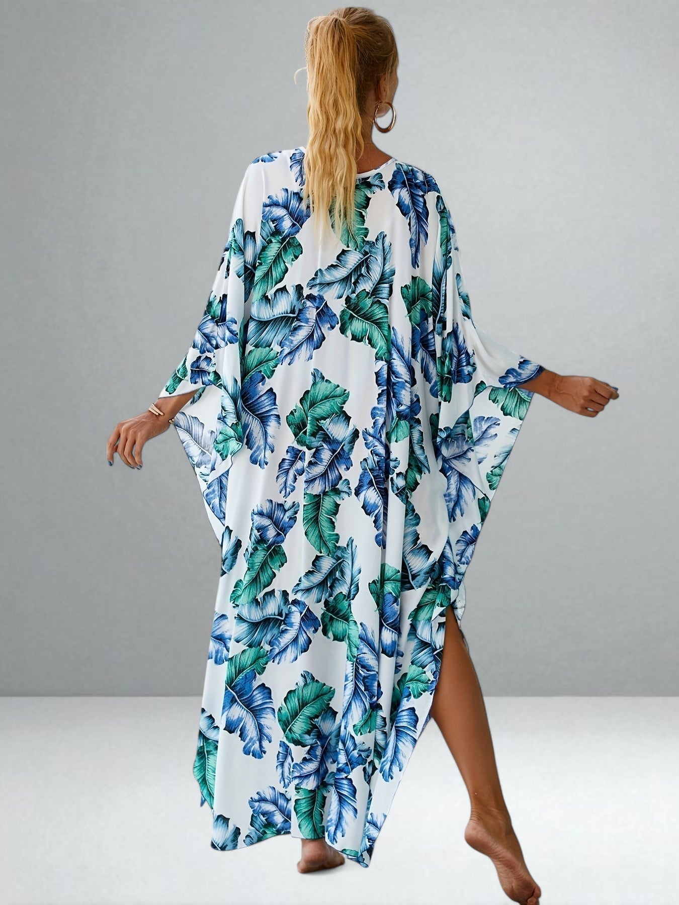 The Alina Palm Leaf Dress
