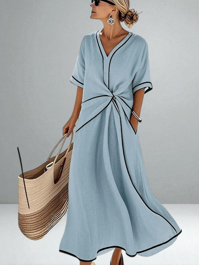 The Isla Striped Maxi Dress