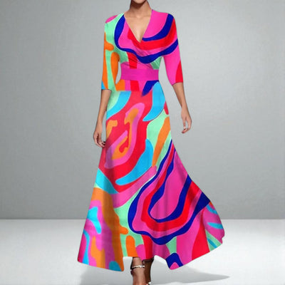 The Leigh Printed Wrap Dress