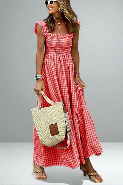 The Odette Plaid Summer Dress