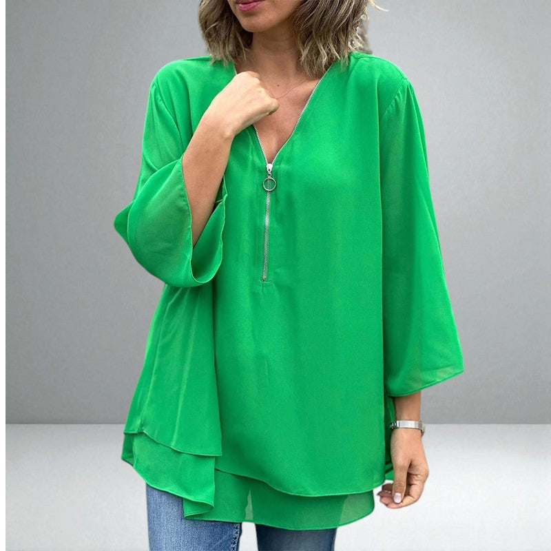 The Heidi Zip Top