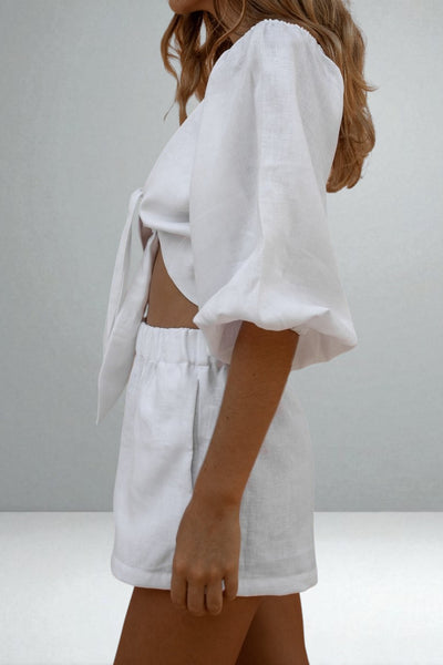 The Almira Tie-Front Two-Piece Set