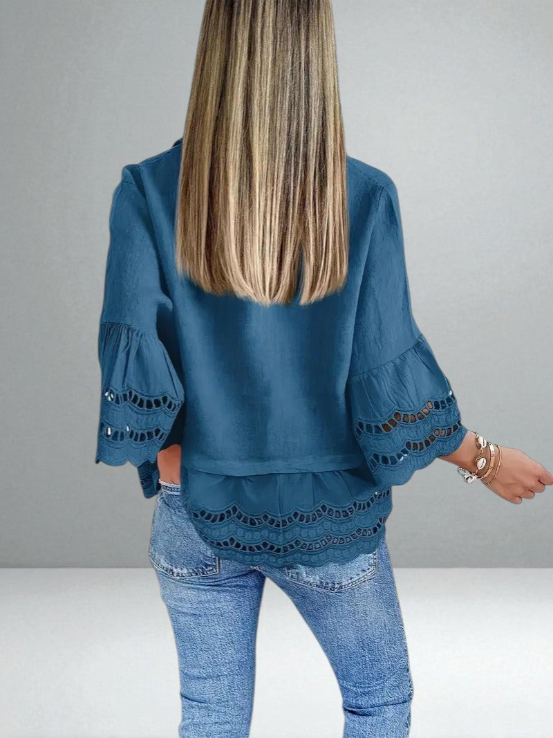 The Noelle Ruffle Shirt
