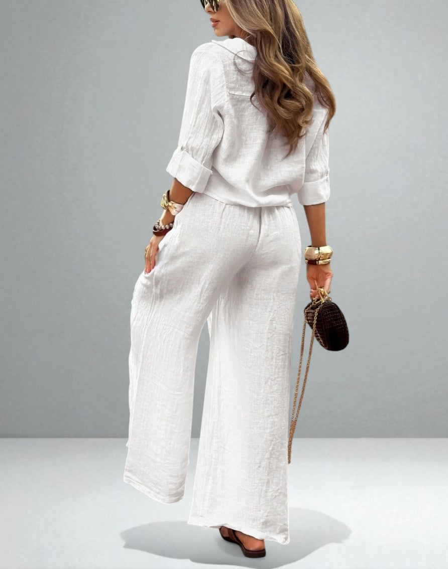 The Alina Buttoned Set
